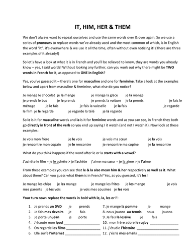 LE LA LES L EXERCICES visual data 7