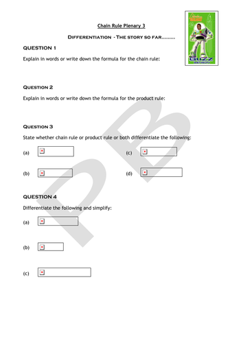 Chain Rule | Teaching Resources