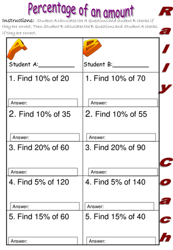 Percent | Teaching Resources
