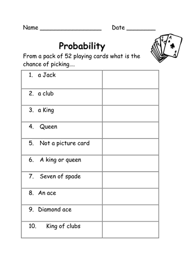 made by teachers fun probability worksheets