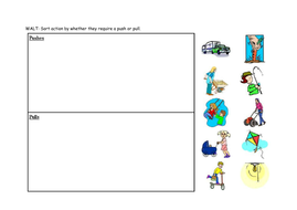 Push and Pull sorting | Teaching Resources