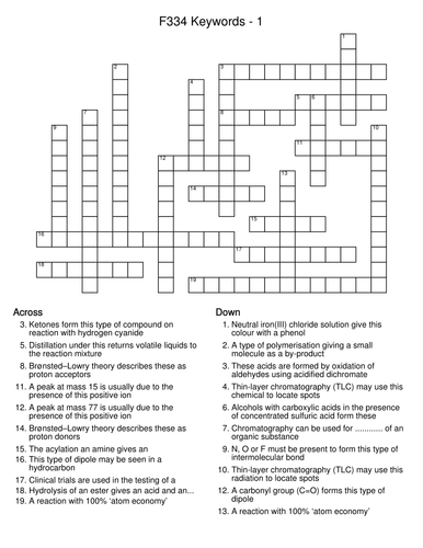 crossword puzzles teaching resources