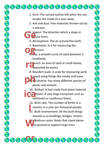 geographical-words-teaching-resources