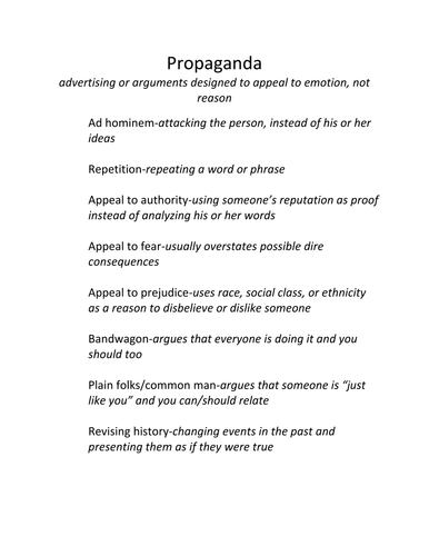 Discovering Propaganda in Animal Farm | Teaching Resources
