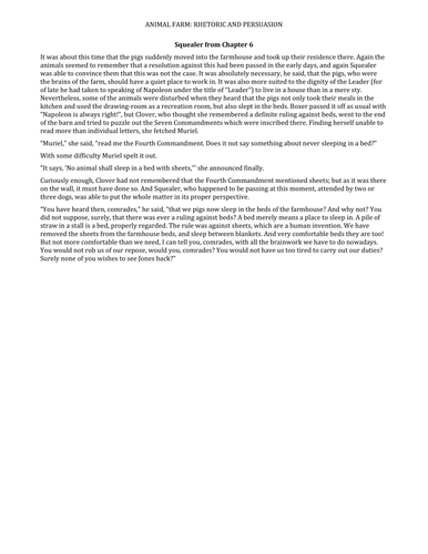 Discovering Propaganda in Animal Farm | Teaching Resources