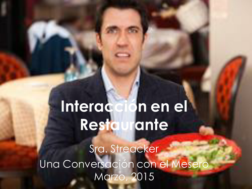 En El Restaurante Teaching Resources