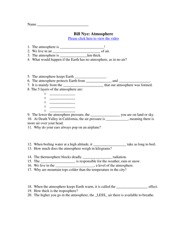 Worksheet Bill Nye Cells Worksheet bill nye video worksheets complete 20 worksheet collection atmosphere docx
