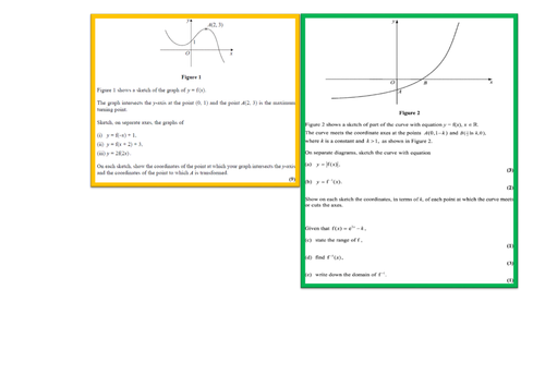 edexcel exam questions a level maths | Teaching Resources