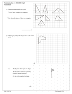 Transformations Worksheet or Test | Teaching Resources