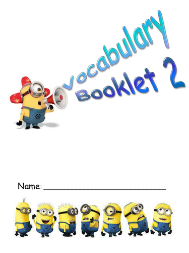 English Vocabulary Booklet 2 | Teaching Resources