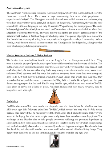 Religion / Culture Factsheet | Teaching Resources