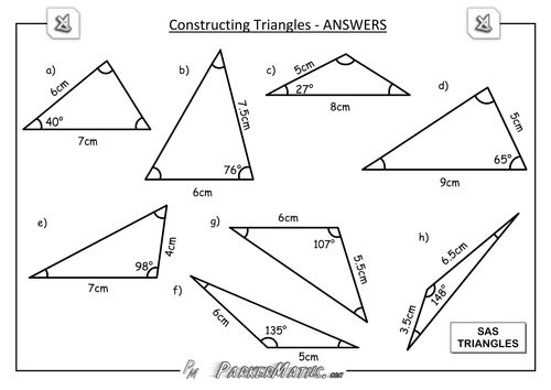 Constructing Triangles Teaching Resources 1749