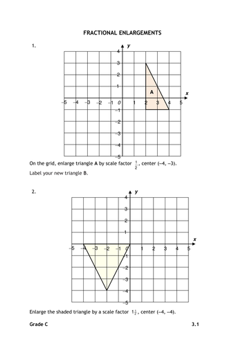 GCSE Enlargements | Teaching Resources