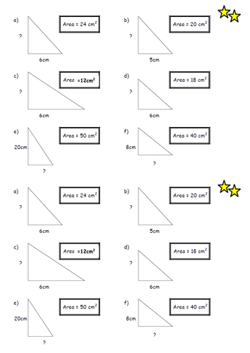 Lesson on area of triangles | Teaching Resources
