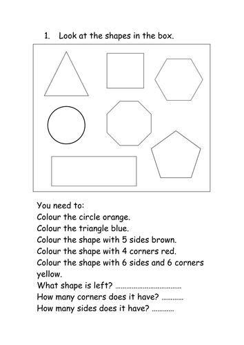 2d and 3d shape activities teaching resources