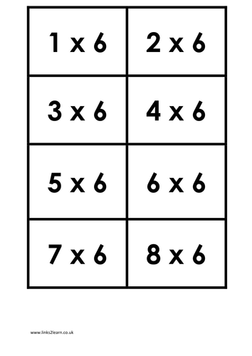 6 6 times tables games and activities teaching resources