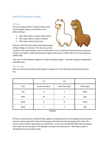 Artificial Selection | Teaching Resources
