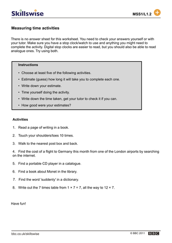Time | Teaching Resources