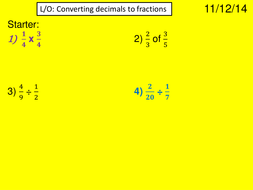 Fractions and Decimals | Teaching Resources