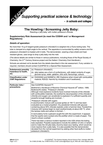 screaming jelly baby experiment explanation