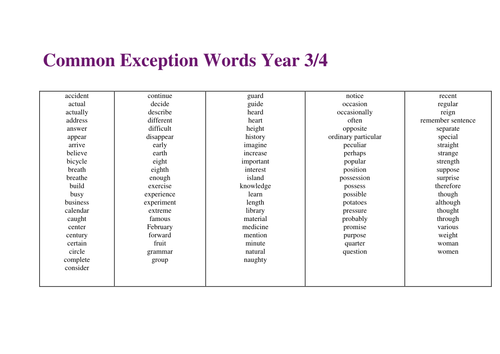 Common exception. Common exception Words. Year 4 common exception Words. Common year перевод. Year 1 common exception Words.