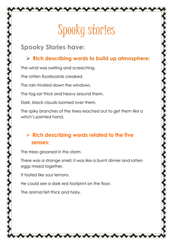 SPOOKY STORIES | Teaching Resources