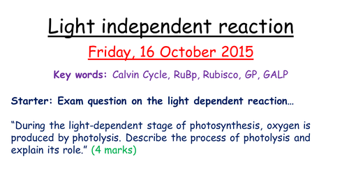 light-independent-reaction-teaching-resources