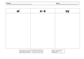 Ai ay worksheets