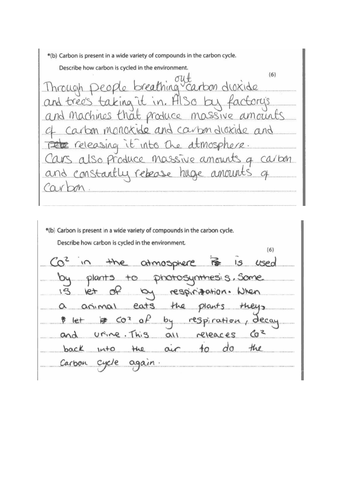 Edexcel B1.33 Carbon cycle | Teaching Resources