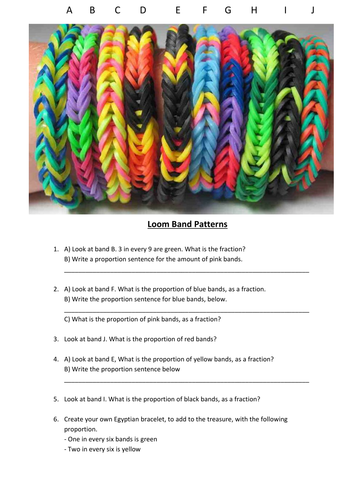 Loom Band proportion (Linked to Ancient Egyptians) | Teaching Resources