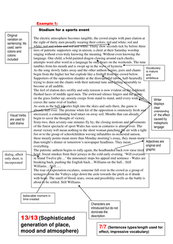 Year 7: Descriptive Writing SoW - Lesson 12 | Teaching Resources