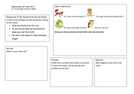 Year 2/3 Fables Planning by harrie91 - Teaching Resources - Tes