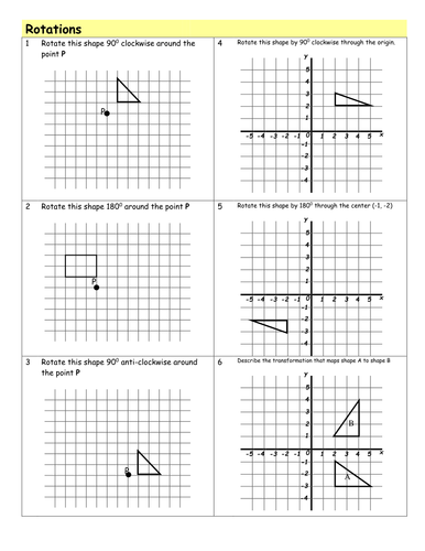 Transformation Worksheets | Teaching Resources