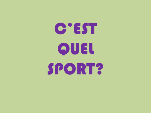 Les sports | Teaching Resources