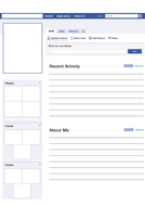 Blank Facebook Profile Worksheet / Activity | Teaching Resources