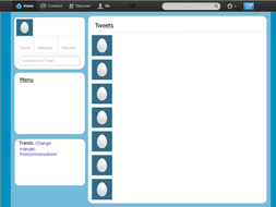 Twitter PowerPoint Template Teaching Resources