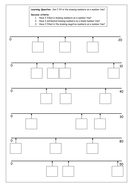 missing numbers on a number line teaching resources