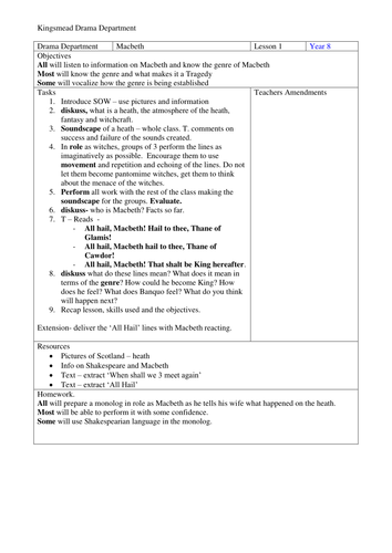 Macbeth Teaching Resources