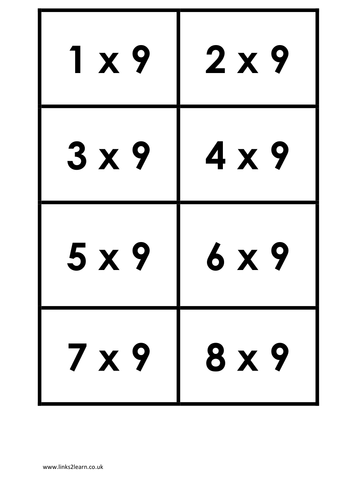 Times Table Matching Cards set 2 of 4 | Teaching Resources