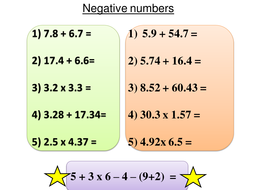 Adding and subtracting negative numbers | Teaching Resources