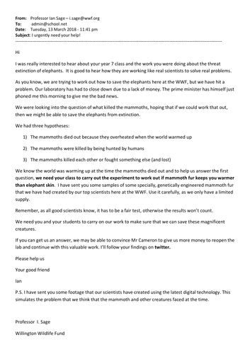 What killed the Mammoths | Teaching Resources