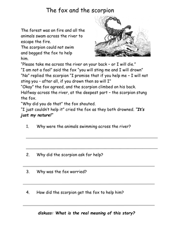 reading comprehension teaching resources