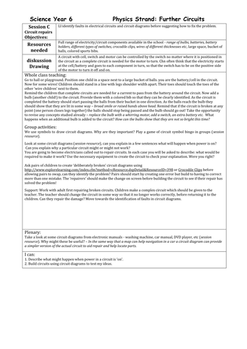 Circuits: Year 6 - lesson plans & resources | Teaching Resources