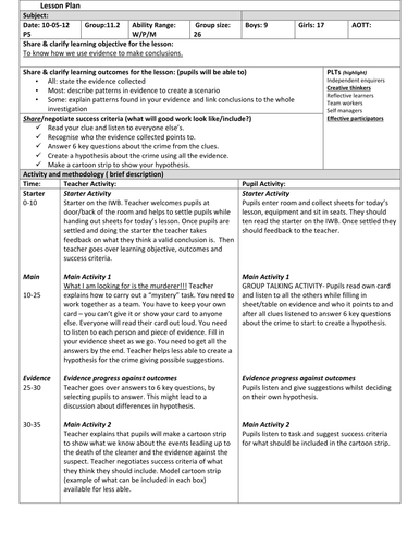 BTEC Level 2 - Unit 13 (Forensics) Assignment 4 | Teaching Resources