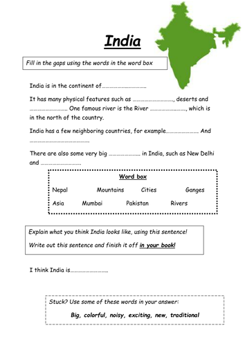 incredible india lesson and worksheets teaching resources