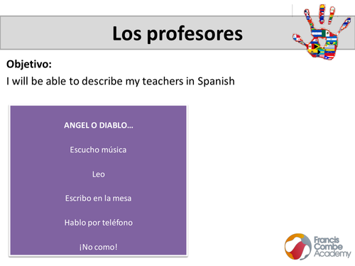 In School - KS3 Spanish Mira 1 Unit 2 | Teaching Resources