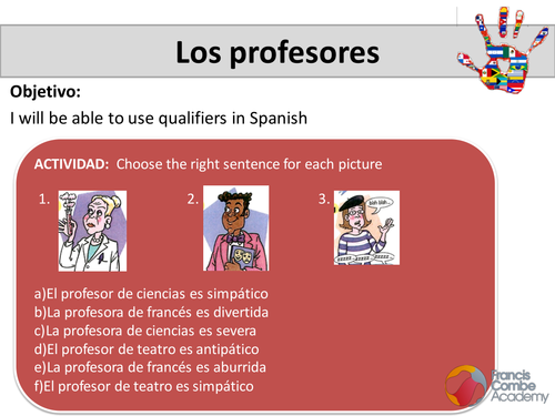 In School - KS3 Spanish Mira 1 Unit 2 | Teaching Resources