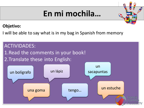 Intro To Spanish KS3 - Mira 1 Unit 1 | Teaching Resources