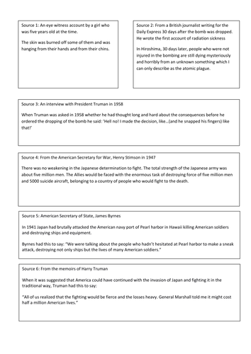 Hiroshima | Teaching Resources