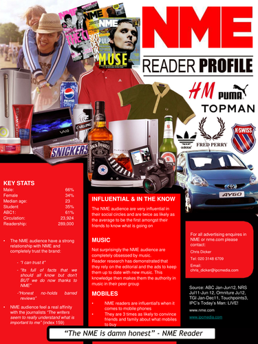 AQA GCSE Media Studies Music Press: Print & Online | Teaching Resources